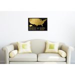 Карта travel map usa black — изображение 5