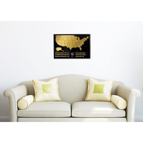 Карта travel map usa black — изображение 5