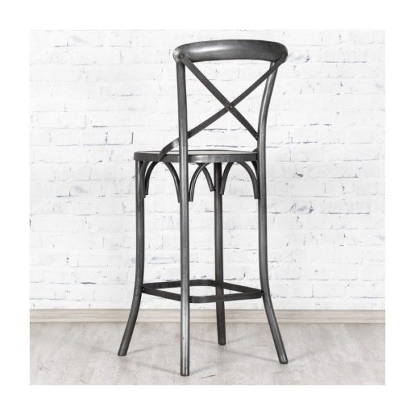 венский  барный металлический стул Twisted Iron  — изображение 3