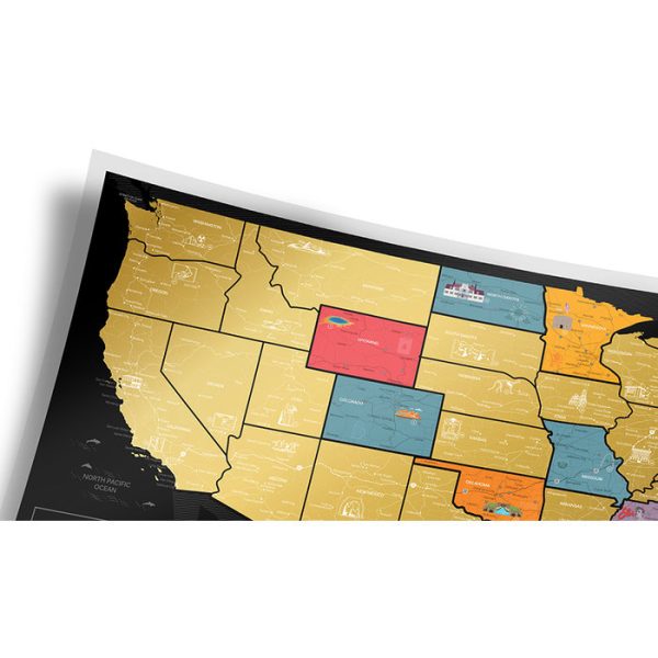 Карта travel map usa black — изображение 28