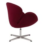 Кресло Swan Chair Бордового цвета — изображение 4