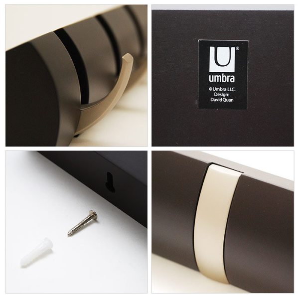 Вешалка настенная горизонтальная Umbra flip 8 крючков дерево — изображение 2