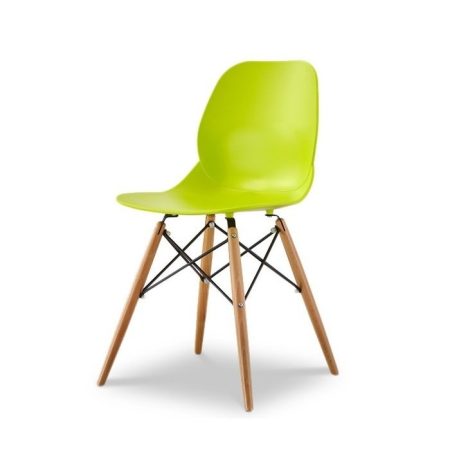 Стул на деревянных ножках лайм