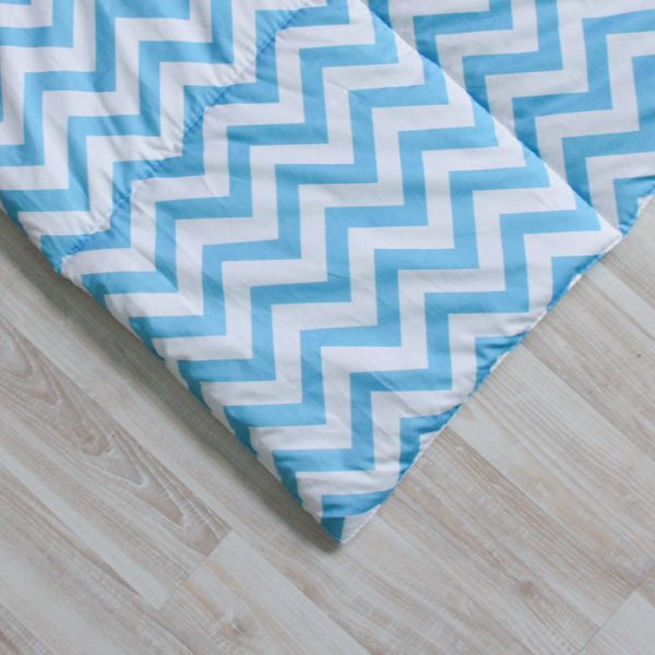 Стеганый игровой коврик Blue Zigzag 110х110 — изображение 2