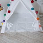 Стеганый игровой коврик Simple White 110х110 см — изображение 4