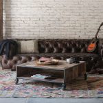 Стол кофейный d-Bodhi Pure из кусочков антикварного тика 