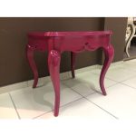 Приставной журнальный столик  PAOLA декорированный резными элементами