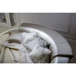 Кровать Letto  Rotondo 03 с обивкой из экокожи или велюра 200 см — изображение 5