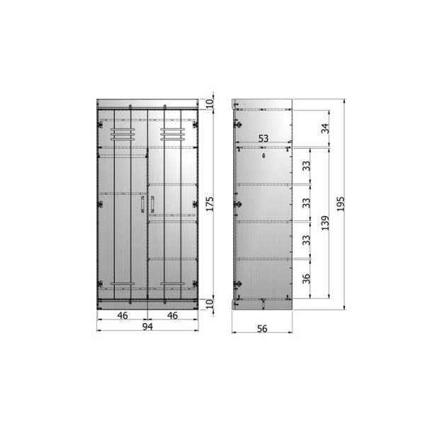 Шкаф  CONNECT INTERIOR PACKAGE FOR 2-DOORS CABINET — изображение 2
