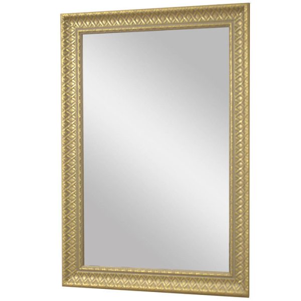 Настенное Зеркало Плетеное Золото — изображение 2