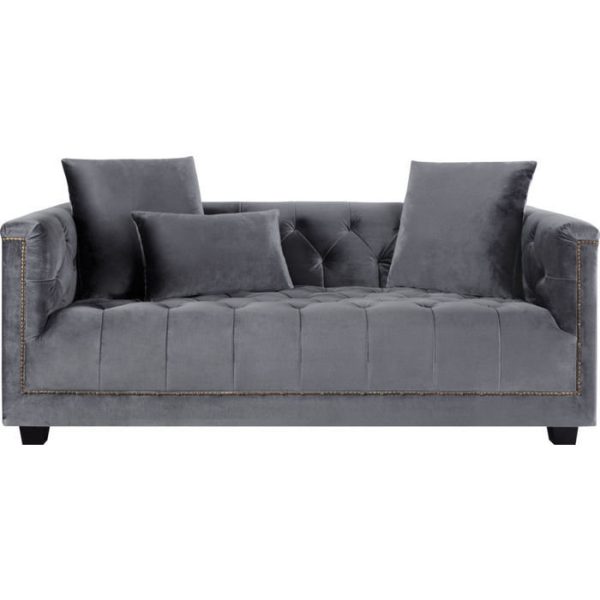 Диван PAOLO с обивкой из серого ткани  — изображение 2