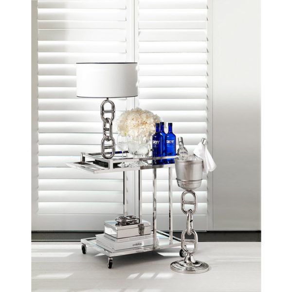 Сервировочный столик  Trolley Beverly Hills из полированной нержавеющей стали — изображение 2
