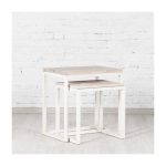 Журнальный столик (2 шт) Industrial с деревянной столешницей