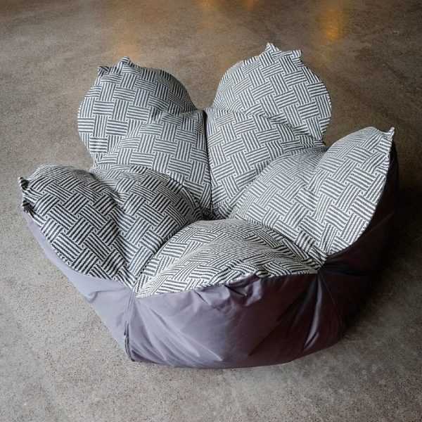 Кресло-мешок Цветок L Монохром — изображение 5