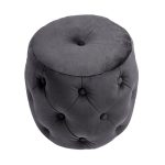 Пуф Passion Чёрный из велюра — изображение 2