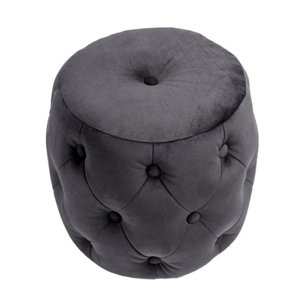 Пуф Passion Чёрный из велюра — изображение 2