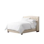 Кровать Hugo 140х200 см велюр бежевый 