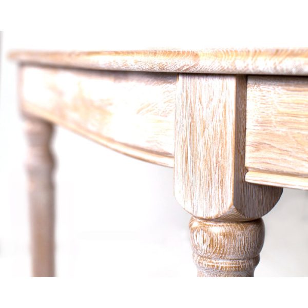 Обеденный раздвижной овальный стол Еcolife Еurope I-OT из выбеленного массива дуба — изображение 4