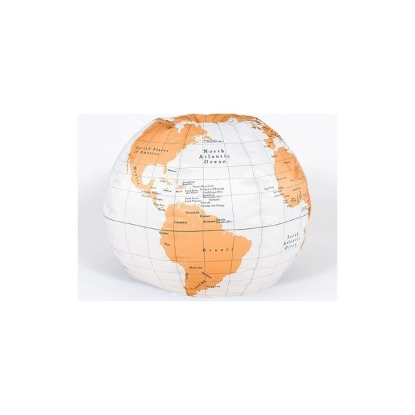 Пуф White Globe из ткани — изображение 2