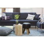 Табурет  Bok small leather stool black — изображение 2