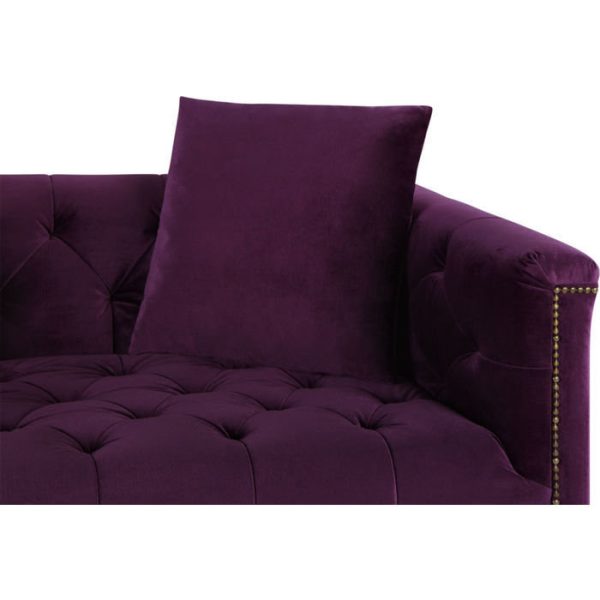 Диван PAOLO с обивкой из фиолетовой ткани  — изображение 5