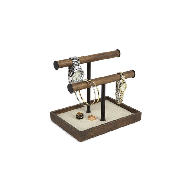 Органайзер для украшений Umbra pillar низкий чёрный/орех — изображение 3