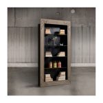 Стеллаж с 4-мя стеклянными полками выполнен из дуба — изображение 2