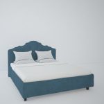 Кровать Palace 160x200 см Велюр цвета морской волны — изображение 6