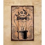 Деревянное панно light in the dark