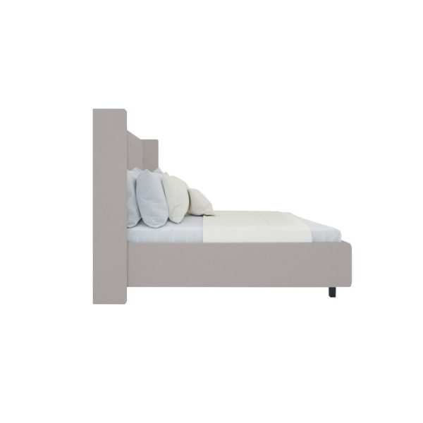 Кровать Wing-2 160x200 см Велюр Бежевый — изображение 2