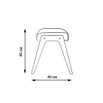 Банкетка Sputnik Callisto синяя — изображение 2