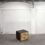 Тумба на колесиках Dialma Brown Comodino с каркасом из металла  — изображение 2