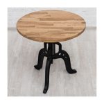 Кофейный столик WOOD CAPRICA винтовой со столешницей из массива дуба — изображение 2