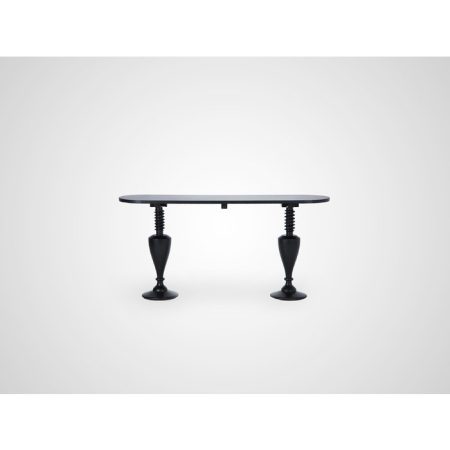 Консоль из дерева махагони в индустриальном стиле