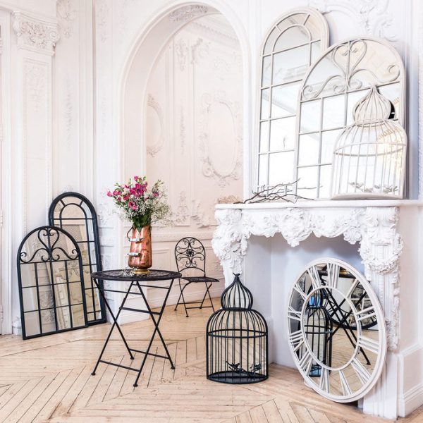 Настенное зеркало «Булонь» (черный антик) — изображение 3