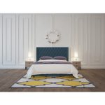 Кровать Wing-2 140x200 см Велюр Морская волна — изображение 7