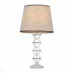 Настольная лампа ST LUCE с бежевым абажуром