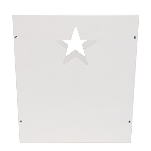 Деревянный ящик для игрушек белый со звездочкой — изображение 9