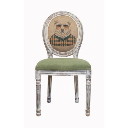 стул с мягкой обивкой Volker green bear