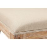 Табурет 17th C. Baroque Ottoman Кремовый Лен — изображение 3