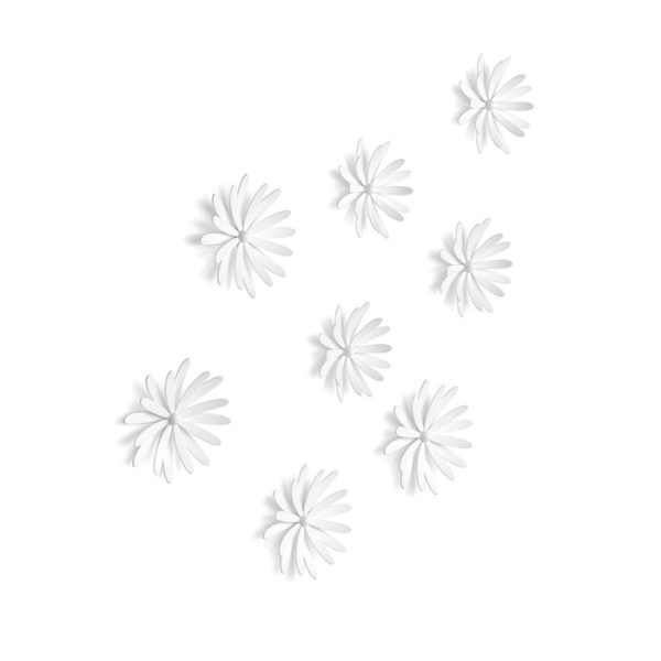 Декор для стен (8 штук) Umbra delica белый — изображение 2