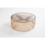 Журнальный столик ИМПЕРИЯ из стали и закаленного стекла