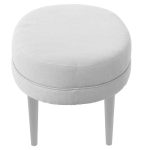 Банкетка Sonorous white Молочный Велюр — изображение 3