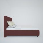 Кровать Royal Black 160х200 см Велюр Коричневый — изображение 5