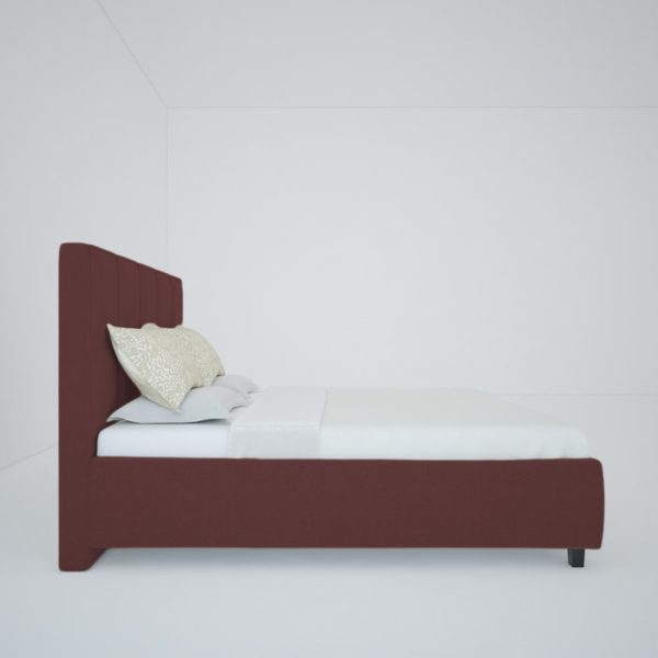 Кровать Royal Black 160х200 см Велюр Коричневый — изображение 5