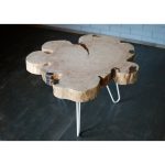 Журнальный стол из спила сосны thesarai Pine Flower 05 сосна — изображение 5