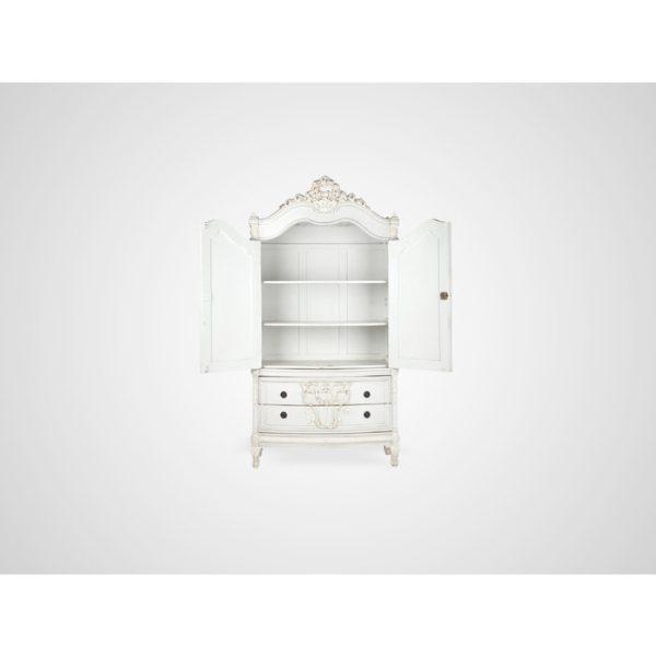 Шкаф с резьбой ручной работы и патиной — изображение 3