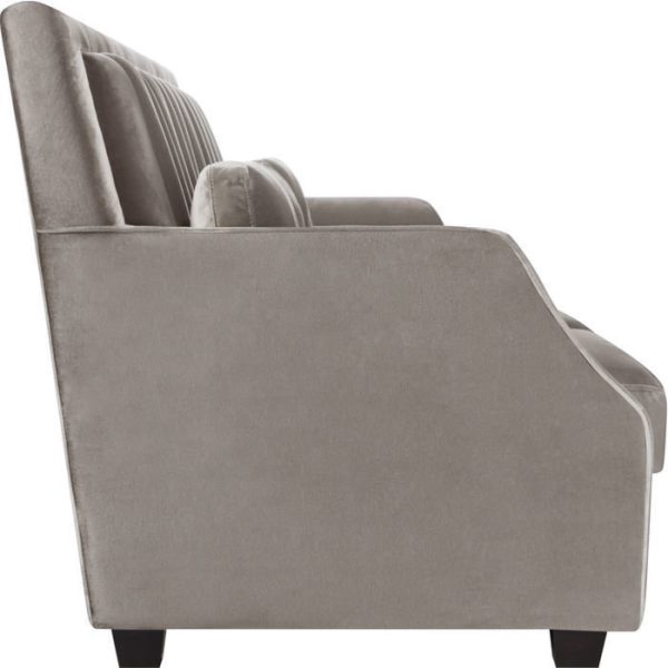 Диван с обивкой из серой ткани  — изображение 3