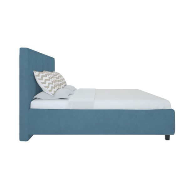 Кровать Royal Black 160х200 см Велюр Морская волна — изображение 3