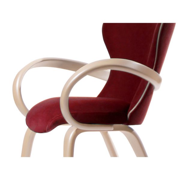 Стул Apriori S с подлокотниками из гнутого дерева — изображение 2